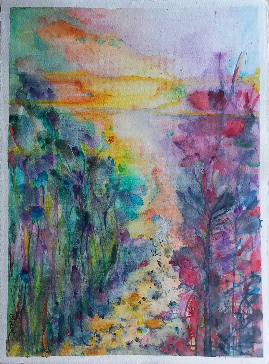 Visione di un Sentiero all'Alba