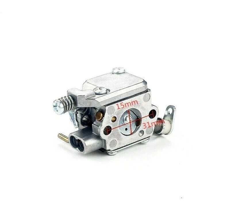 RICAMBIO CARBURATORE PER MOTOSEGA A SCOPPIO 25CC SEGA CON IMPUGNATURA SUPERIORE