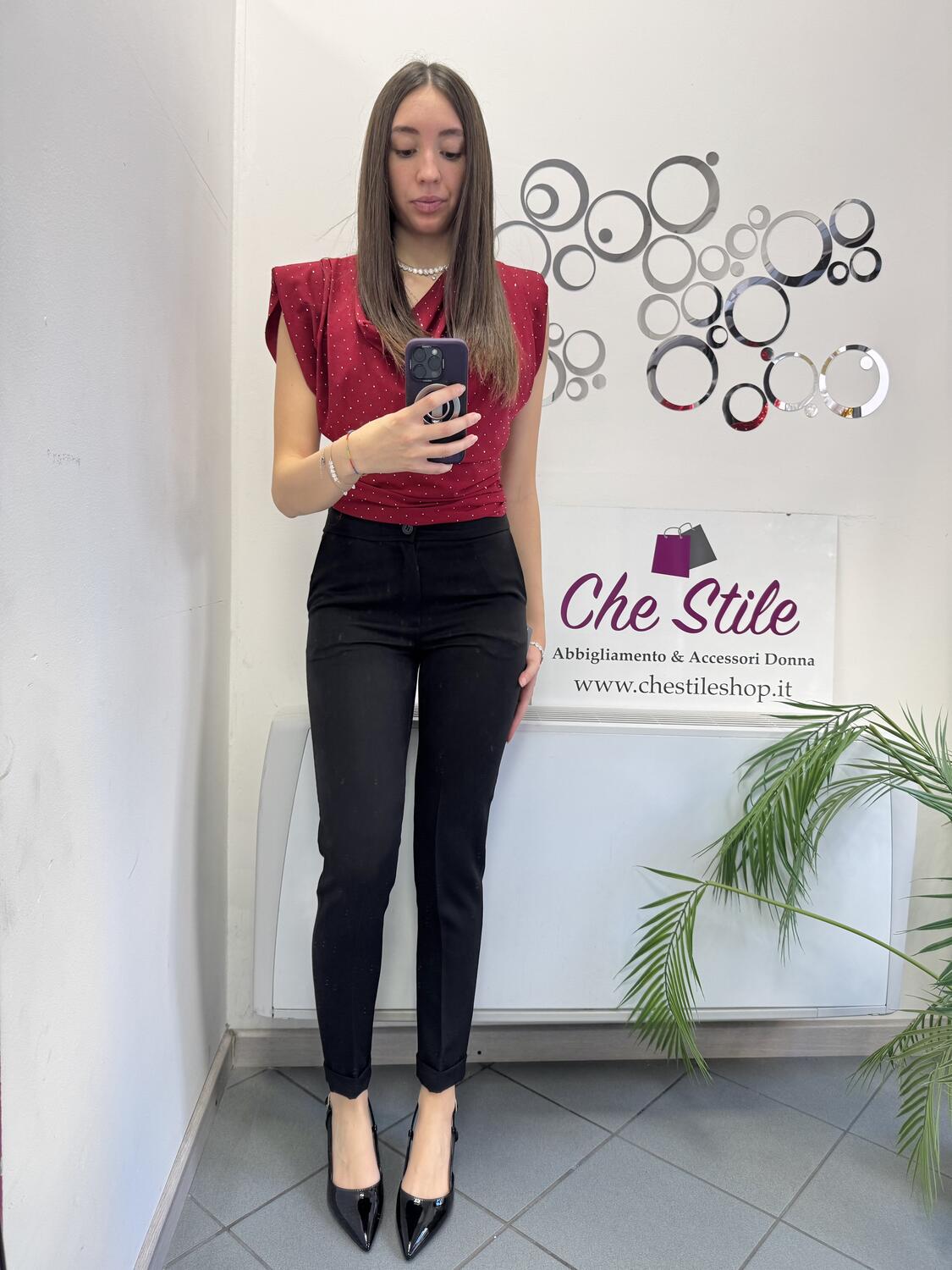 NOVITÀ Pantalone nero a sigaretta 