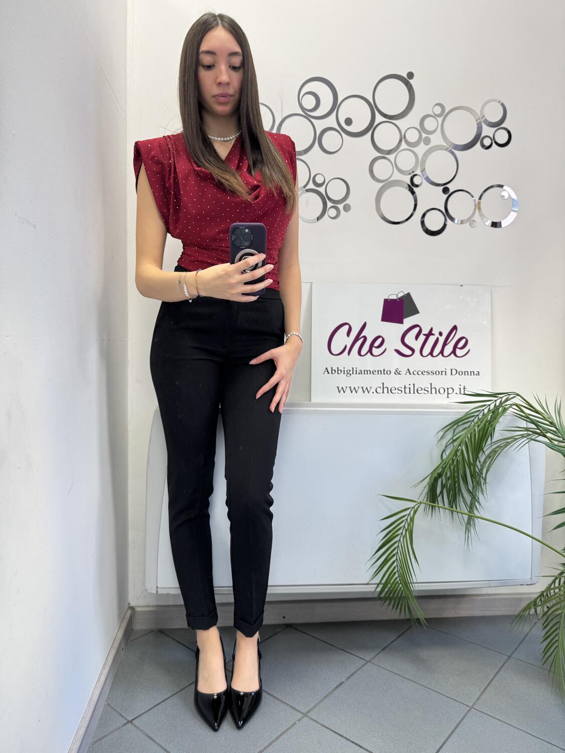 NOVITÀ Pantalone nero a sigaretta 