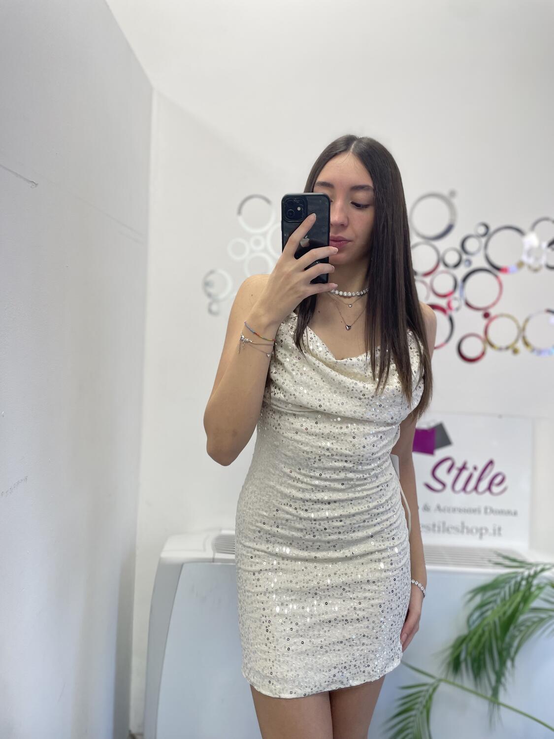 NOVITÀ Abitino paillettes schiena nuda