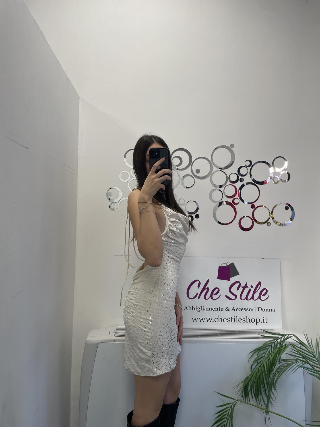 NOVITÀ Abitino paillettes schiena nuda