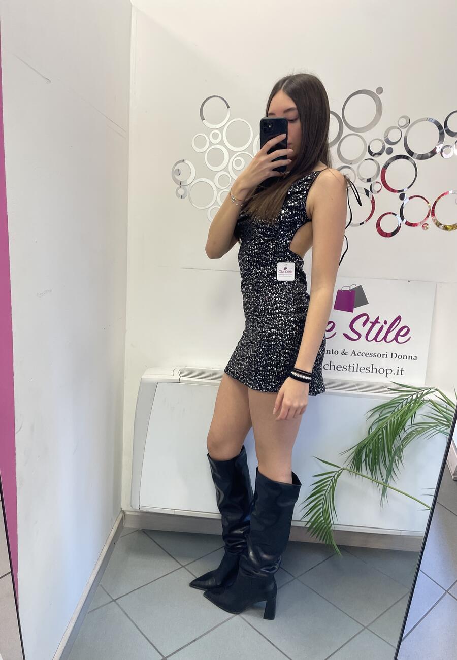 NOVITÀ Abitino paillettes schiena nuda