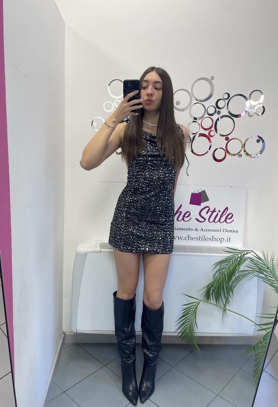 NOVITÀ Abitino paillettes schiena nuda
