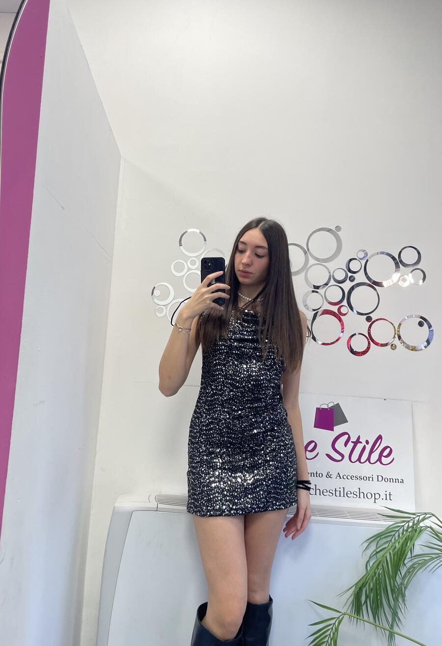 NOVITÀ Abitino paillettes schiena nuda