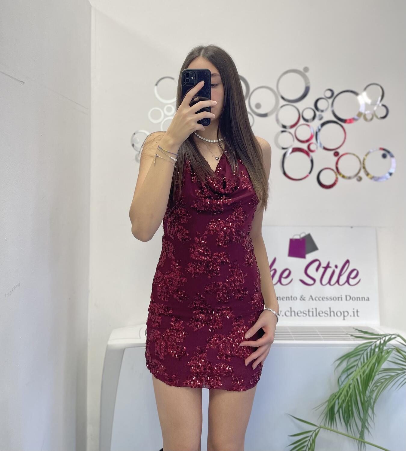 NOVITÀ Abitino fiori in paillettes