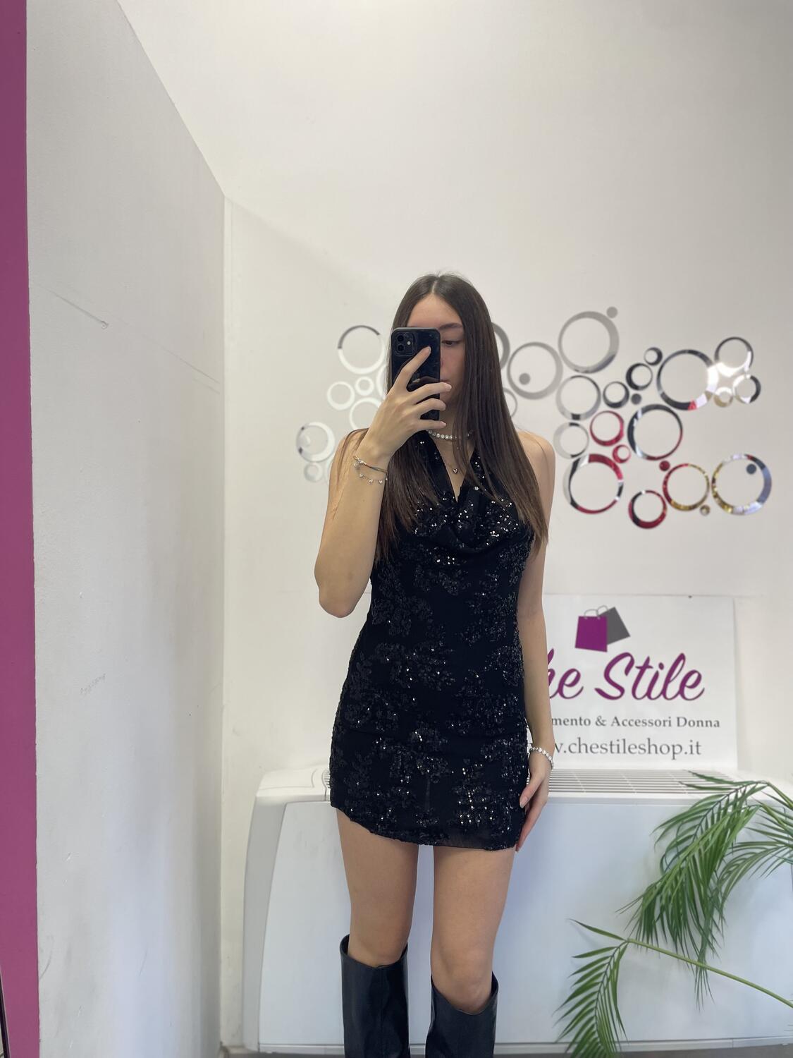 NOVITÀ Abitino fiori in paillettes