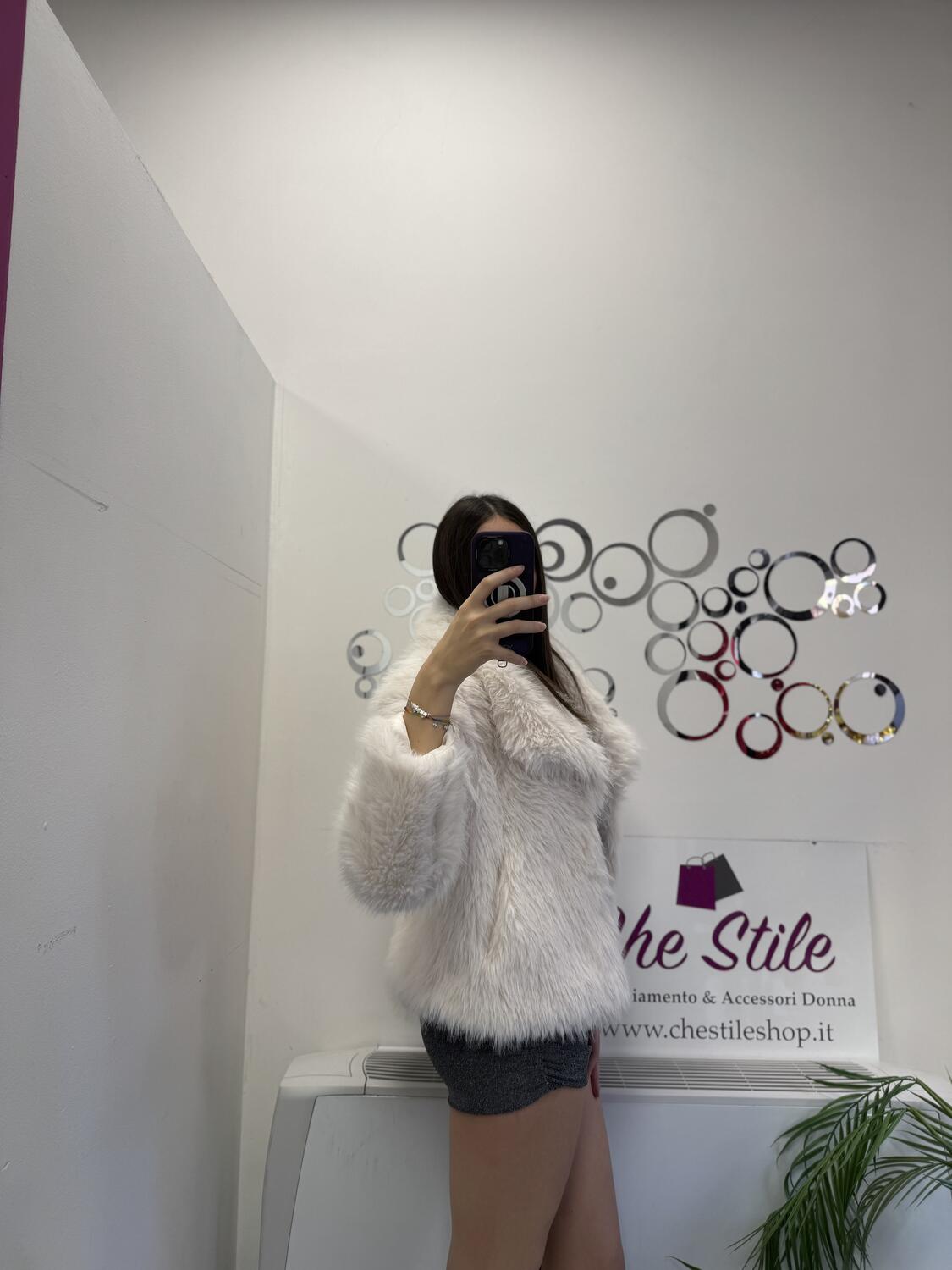 NOVITÀ Eco pelliccia bianca
