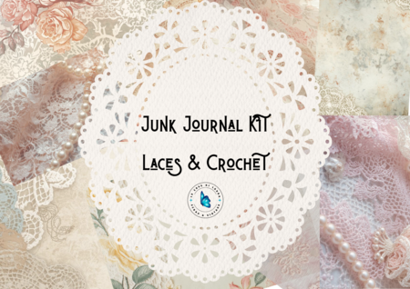 Kit digitale per Junk Journal Laces and Crochet