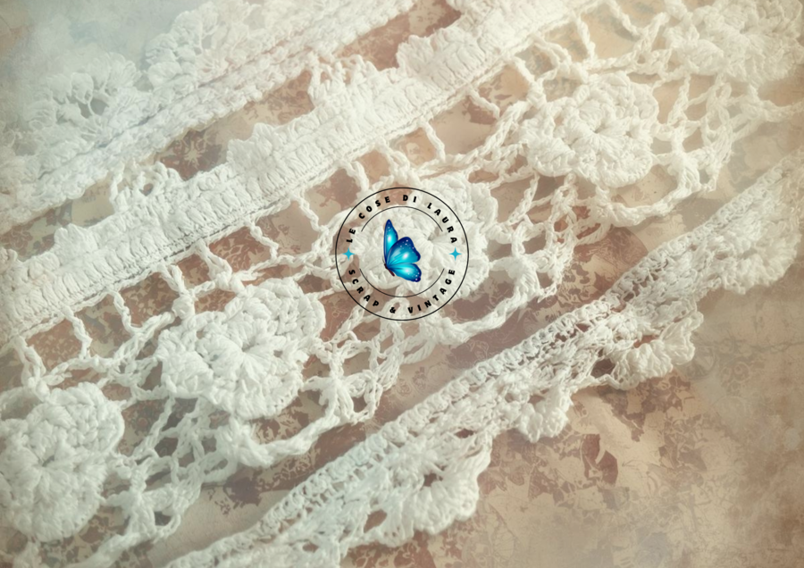 Kit digitale per Junk Journal Laces and Crochet