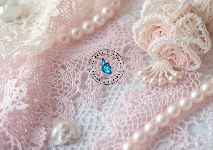 Kit digitale per Junk Journal Laces and Crochet