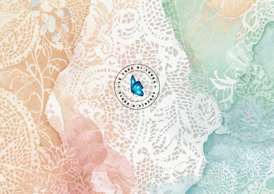 Kit digitale per Junk Journal Laces and Crochet