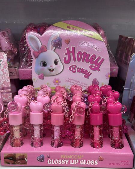 ROMCOM GLOSSY LIP GLOSS + PORTACHIAVE 