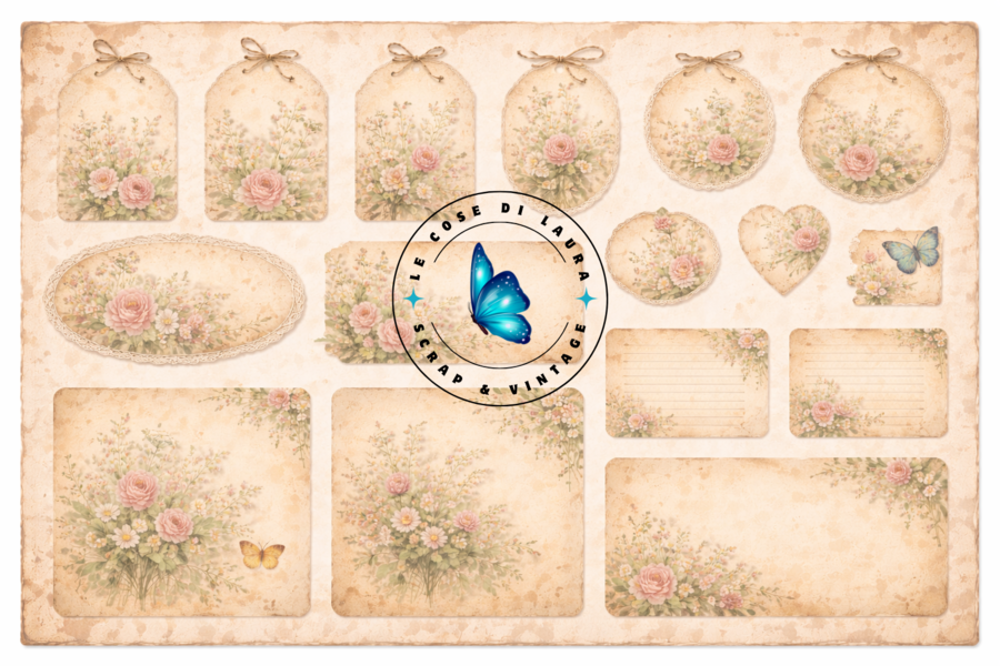 Kit digitale per Junk Journal "Botanical Dreams"