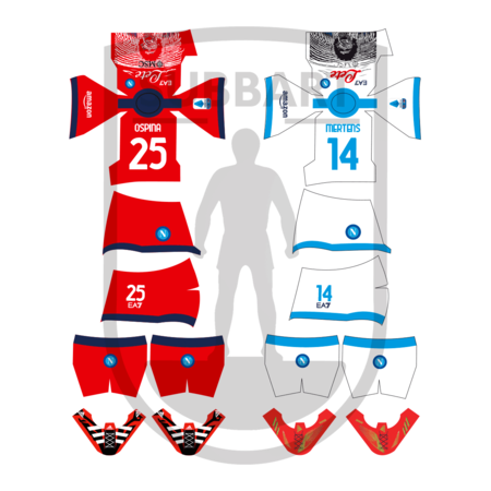 DECALS NAPOLI MARADONA 2021-22 2 MAGLIA