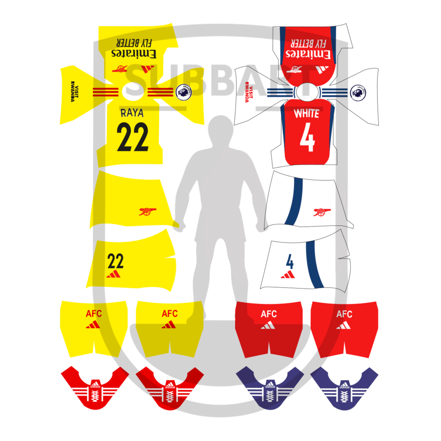SET DECALS ARSENAL 2024-25
