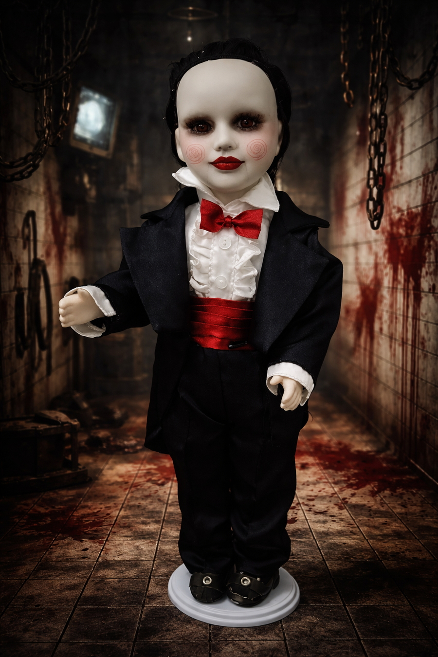 Bambola ispirata a Saw l'Enigmista pezzo unico