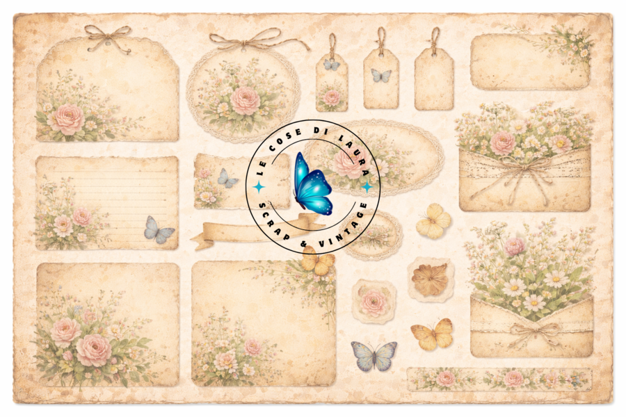Kit digitale per Junk Journal "Botanical Dreams"
