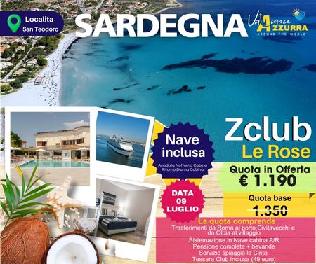 09 LUGLIO 2026 9 GIORNI SARDEGNA SAN TEODORO