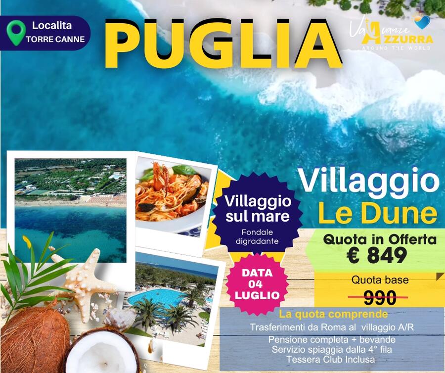04 LUGLIO 2026 PUGLIA OASI LE DUNE