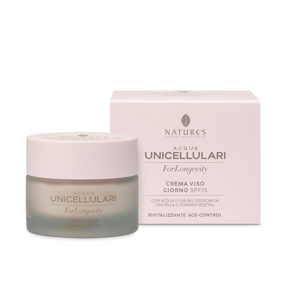 NATURE'S Acque Unicellulari Crema Viso Giorno SPF15  ForLongevity