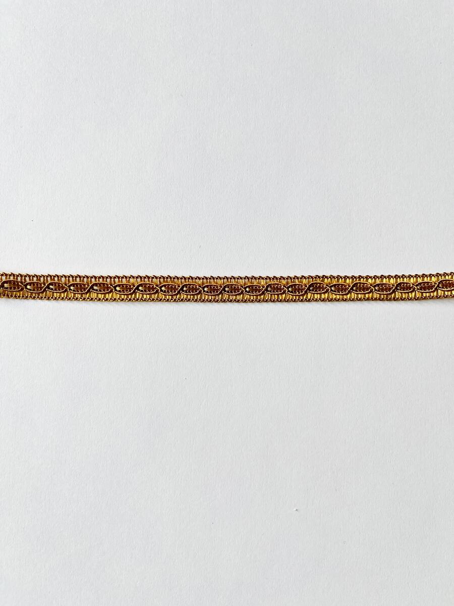 Pizzo I Nastri di Mirta Agramano h 1 cm oro antico