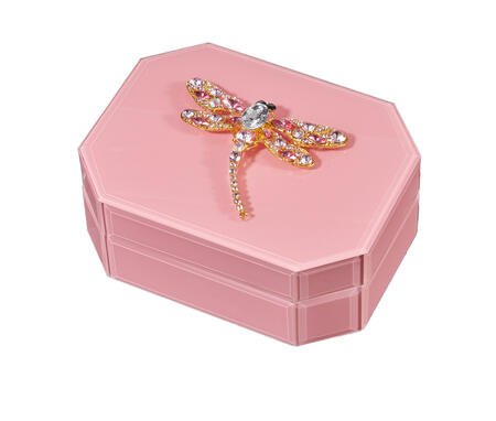 Portagioie in vetro colorato rosa – L'Oca Nera, Collezione Fashion 2026