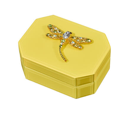 Portagioie in vetro colorato giallo – L'Oca Nera, Collezione Fashion 2026