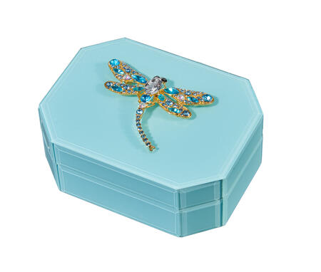 Portagioie in vetro colorato azzurro – L'Oca Nera, Collezione Fashion 2026