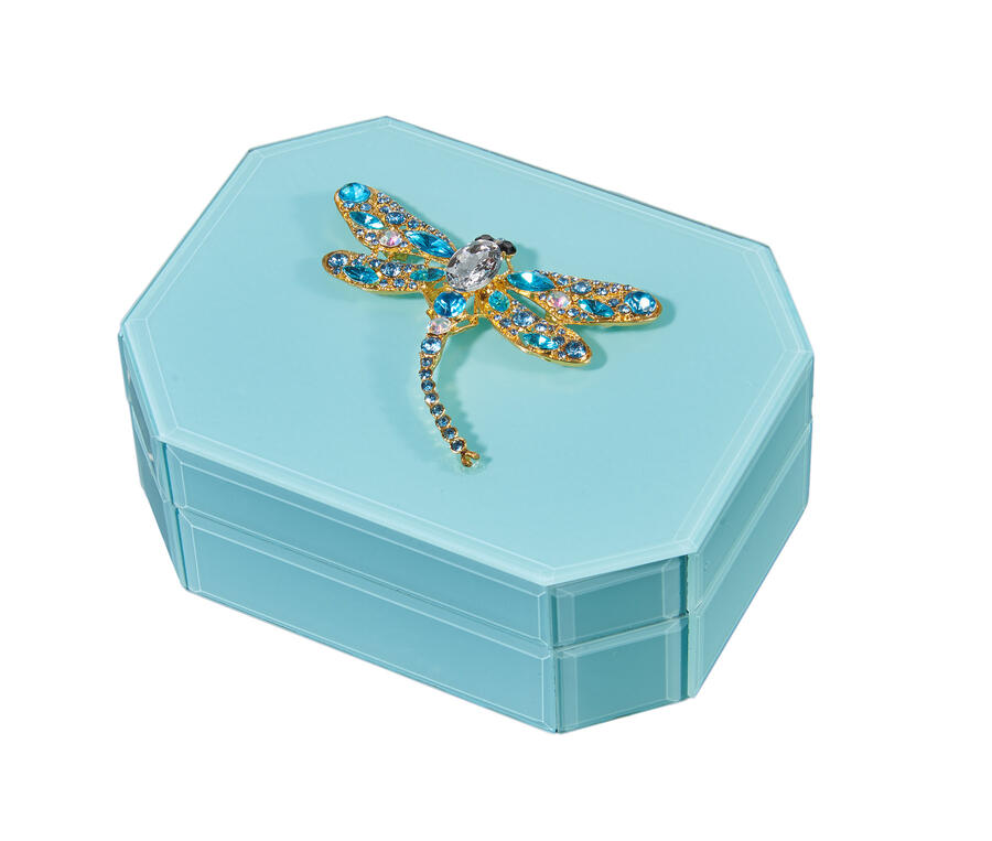 Portagioie in vetro colorato azzurro – L'Oca Nera, Collezione Fashion 2026