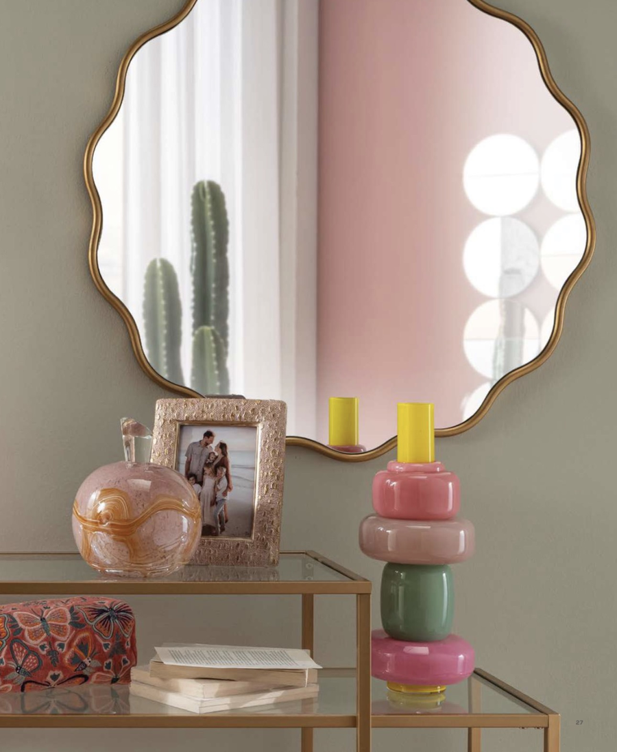 Specchiera tonda in MDF – L'Oca Nera, Collezione Fashion 2026