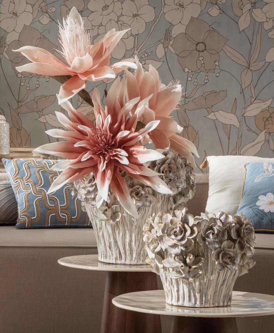 L’Oca Nera – Vaso piccolo in Gres Modern Country Ø24x19h