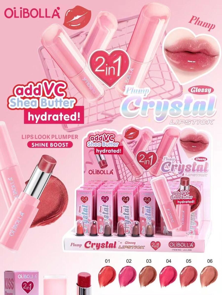 OLIBOLLA PLUMP CRYSTAL 2 IN 1 LIPSTICK