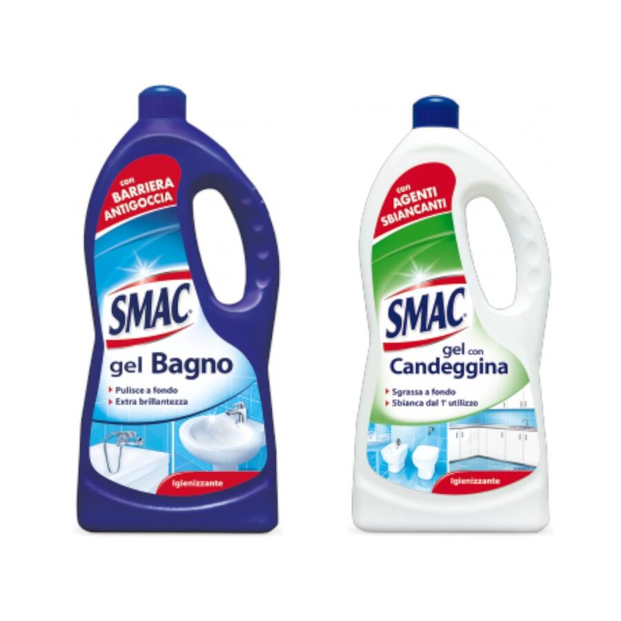 SMAC GEL BAGNO E CANDEGGINA 850 ML (Confezione da 24 pezzi) 