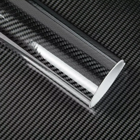 PELLICOLA IN CARBONIO 5D ADESIVO AUTO CAR WRAPPING ROTOLO 60 X 100 CM 