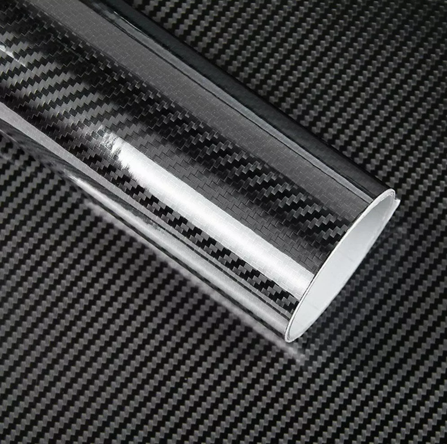 PELLICOLA IN CARBONIO 5D ADESIVO AUTO CAR WRAPPING ROTOLO 60 X 100 CM 