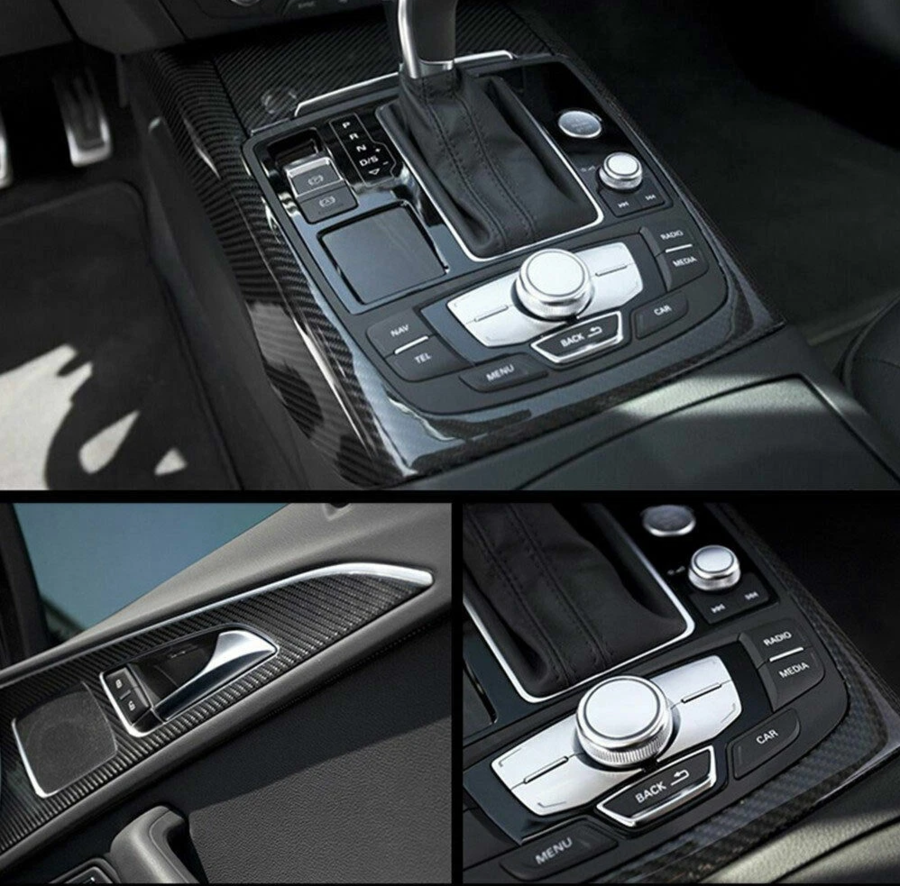 PELLICOLA IN CARBONIO 5D ADESIVO AUTO CAR WRAPPING ROTOLO 60 X 100 CM 