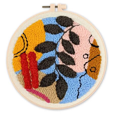 Punch Needle Kit Astratto botanico 