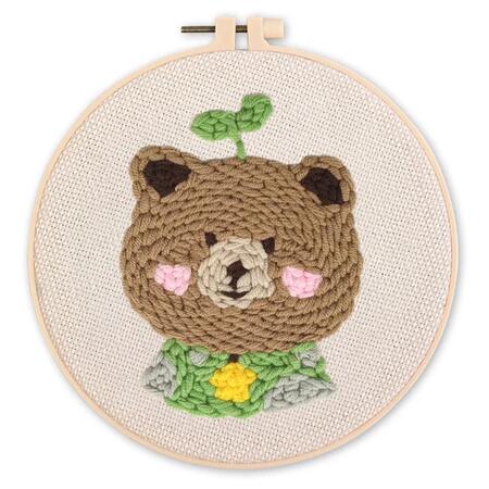 Punch Needle Kit Orso bruno
