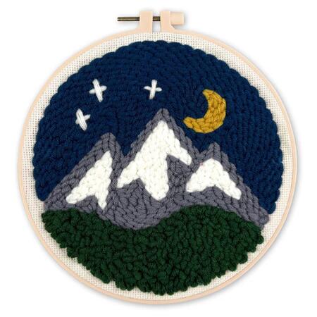 Punch Needle Kit Montagne di notte