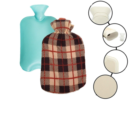 Borsa Acqua Calda In Gomma Capacita 2L Classica Pile Copertura Sfoderabile