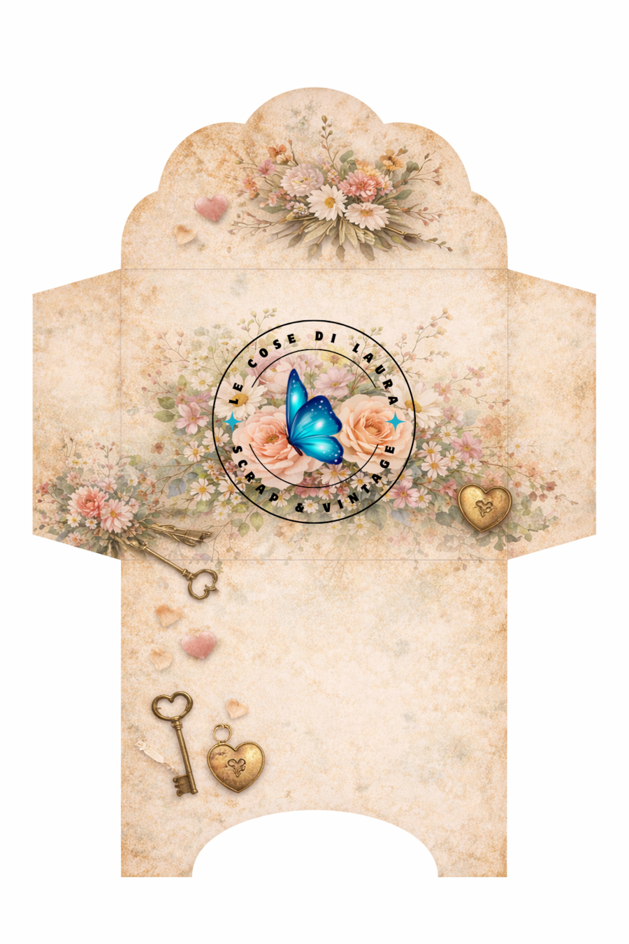 Vintage Love Letters - Kit digitale per Junk Journal