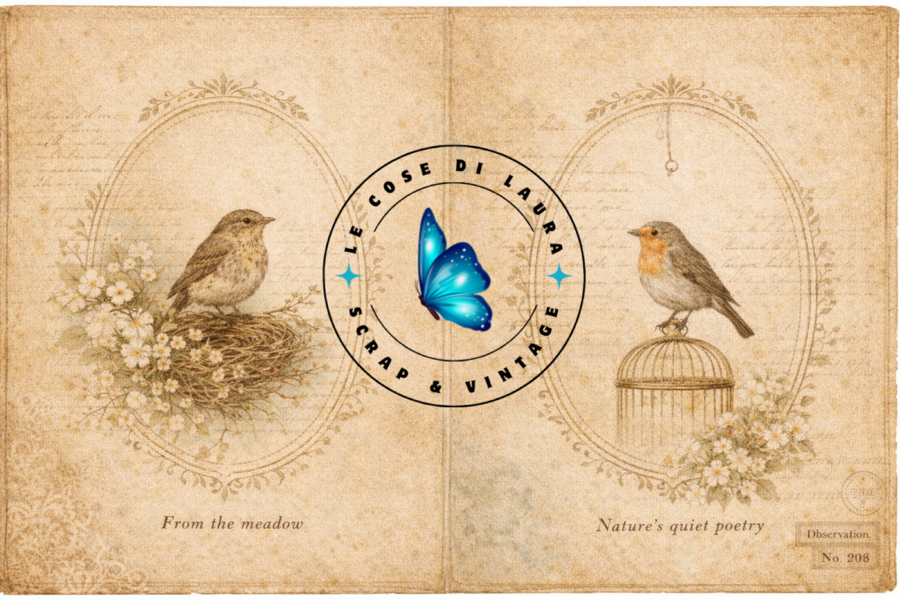 Birds & Butterflies Junk Journal Kit - digital file