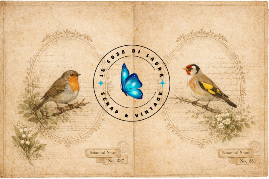 Birds & Butterflies Junk Journal Kit - digital file