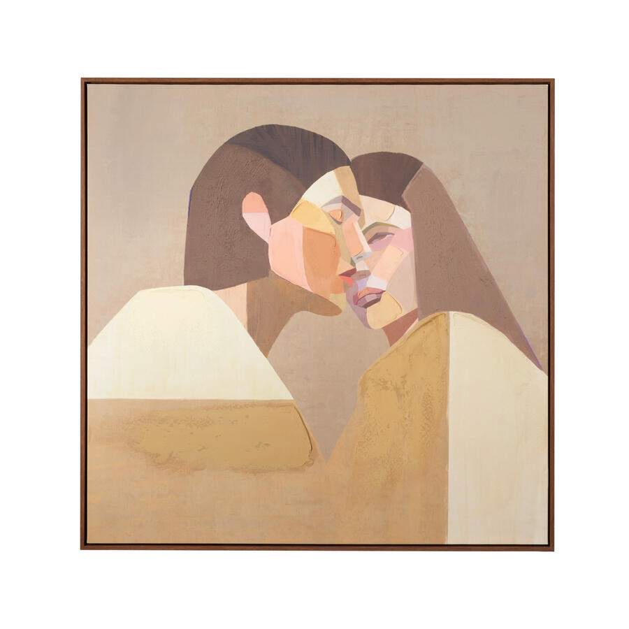 L’Oca Nera – Quadro con cornice coppia Neo Classic 100x100 