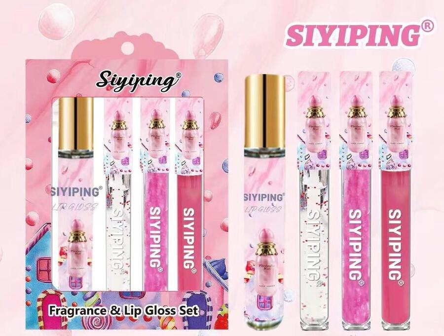 SIYIPING KIT DA 3 LIPGLOSS+1 PROFUMO (Dupe Marshmallow)
 [Quantità minima è di 6 pezzi]