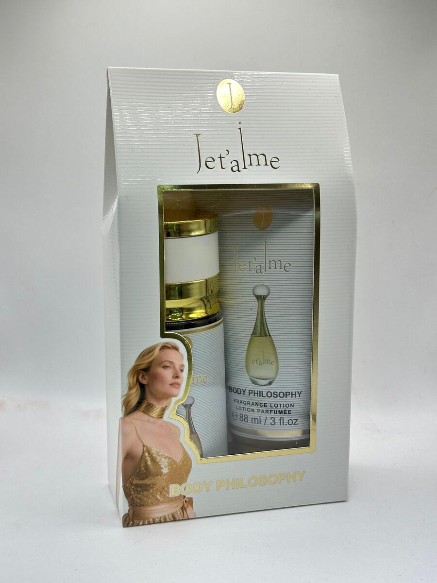 BODY PHILOSOPHY SET ACQUA PROFUMATA DA 88 ml+CREMA CORPO DA 88 Ml( similare J'Adore)