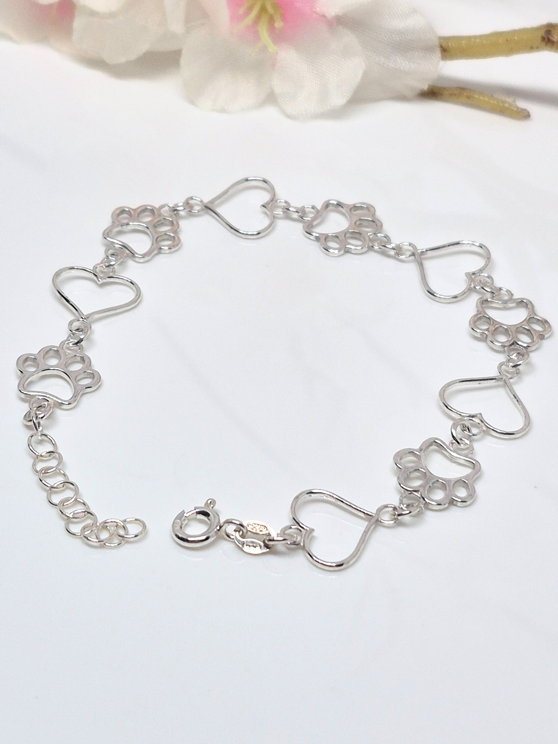 Zampine e cuori, bracciale