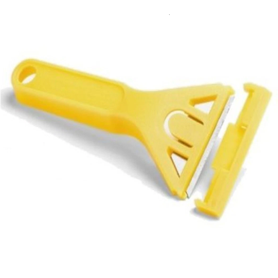 RASCHIETTO MULTIUSO RICAMBIO PER MURI VETRI PAVIMENTI + 5 LAME TRAPEZIO 