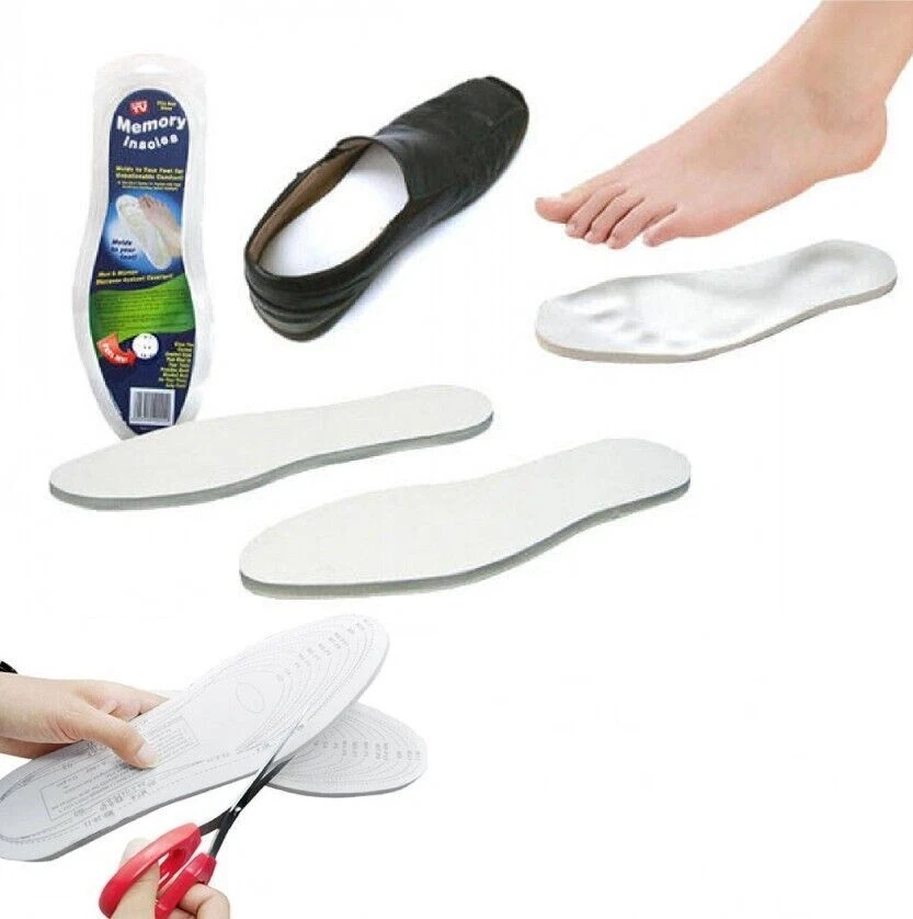 Coppia Solette  in Memory Foam Ortopediche Sollievo Dolore Plantari Scarpe 36/45